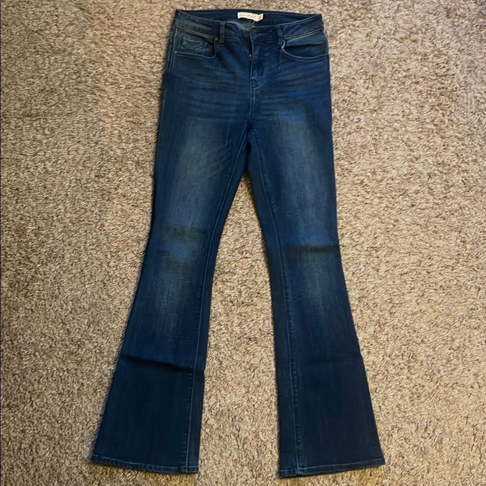 Unpublished Dark Blue Flare Jeans